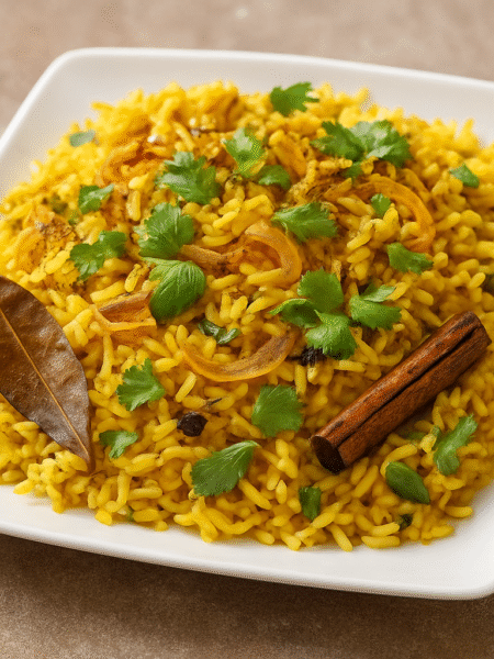 White-square-plate-with-biryani-rice.