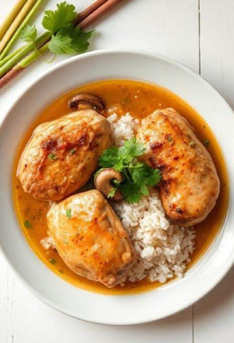 Plate-with-lemongrass-and-coconut-braised-chicken.