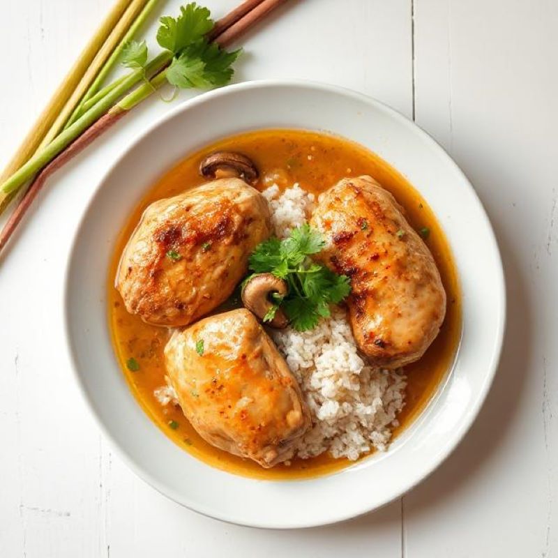 Plate-with-lemongrass-and-coconut-braised-chicken.